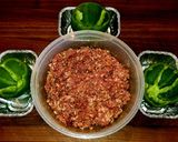 A picture of step 2 of Mike's Stuffed Cheesy Meaty Bell Peppers With Gravy.