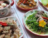 Hình bước làm 6 của món Cơm nhà thanh mát với rau củ luộc