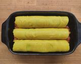 Foto del passaggio 6 della ricetta Cannelloni al ragù di soia con ricotta vegetale e spinaci
