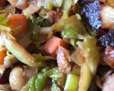 A picture of step 4 of Sprout Stir Fry with Beetroot.