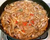 豬肉壽喜燒丼飯《一鍋到底》的食譜步驟6照片