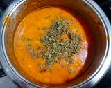 A picture of step 4 of Raseele Aloo / Potato Curry.