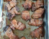 Baconba tekert csirkemáj recept fázis 2 fotója