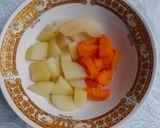Foto langkah ke 1 dari resep MPASI 6+ Kentang Wortel Pear.
