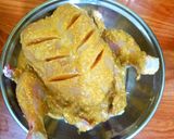 A picture of step 4 of Murgh Musallam.