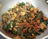 A picture of step 10 of Special Sindhi Masala Okra / Bhindi.