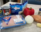 A picture of step 1 of Chicken and Chickpea Curry.