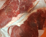 Foto del paso 4 de la receta: Entrecote con patatas y pimientos
