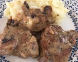 A picture of step 8 of Pork medallions in mushroom Marsala sauce.