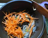 A picture of step 3 of Vegetable Fried Rice.