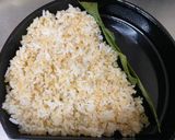 A picture of step 6 of Japanese 3-color Bento (Sanshoku Bento).