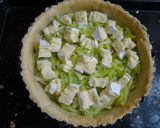 A picture of step 3 of Leek & Brie Tart.