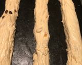 Mazsolás fonott kalács recept fázis 2 fotója