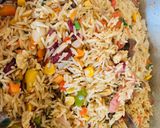 A picture of step 2 of Chinese fried rice.