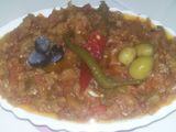 زعلوكة (باذنجان مشوي وفلفل حلو مشوي)
