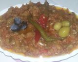 صورة لخطوة 3 من وصفة زعلوكة (باذنجان مشوي وفلفل حلو مشوي)