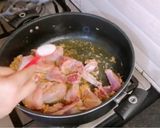A picture of step 3 of Chicken Pulao recipe 😋.