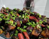 Gambar langkah 12 resipi Rendang Ayam Kicap.