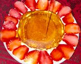A picture of step 8 of Pancake with strawberry.