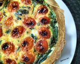 Foto del paso 5 de la receta Pastel de espinacas, cherry y mascarpone en airfryer