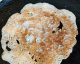 A picture of step 4 of Rava dosa/Semolina dosa.