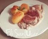 Foto del paso 4 de la receta Solomillo con salsa de setas y patatas (nuestra carne blanca)