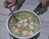 Cara Membuat Sup bakso ayam sayur 4