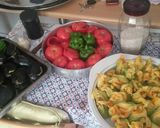 A picture of step 2 of Stuffed Zucchini Blossoms.