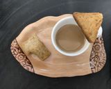 A picture of step 6 of Adrak chai.