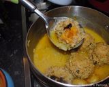 A picture of step 17 of Kufteh bozbash (stuffed meatball).