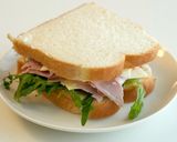 A picture of step 2 of Jambon Cheese Sandwich with a Simple Dressing 🥪 Slow Morning Home Table.