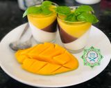 Hình bước làm 5 của món Panna cotta 3 màu