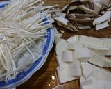 Hình bước làm 1 của món Súp nấm đậu hũ chay