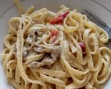 Foto langkah ke 7 dari resep Fetucini Carbonara.