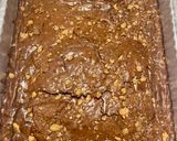 A picture of step 2 of Fudgy Heath bar brownies.