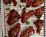 A picture of step 4 of Korean crispy baked chicken wings.