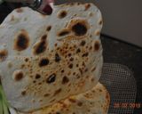 A picture of step 10 of Flat  Naan  Bread نان تافتون.