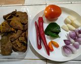 Foto langkah ke 1 dari resep Balado paru sapi / paru bumbu merah / rica rica.