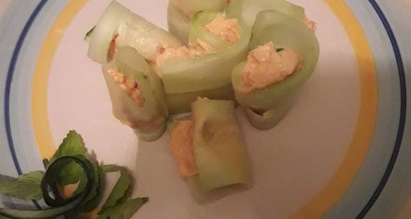Como hacer Rollitos De Pepino Rellenos De Pollo | Cocinar en casa