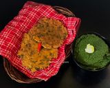 A picture of step 12 of Sarson da Saag & Makki ki Roti.