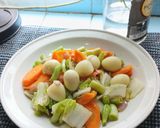 Foto langkah ke 6 dari resep Tumis Sayur Telur Puyuh.