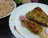A picture of step 7 of Stuffed Green Chilli Subji.