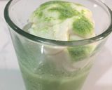 Hình bước làm 3 của món Matcha kem sữa đá viên