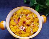 गोल्डन मिल्क सूजी हलवा(Golden milk suji halwa recipe in hindi) रेसिपी चरण 5 फोटो