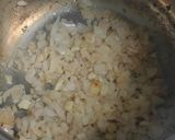 A picture of step 2 of Moong dal soup/sorba.