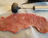 A picture of step 1 of German Rouladen.