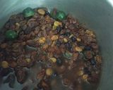 A picture of step 1 of Trinidad black fruit cake.