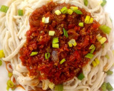 A picture of step 8 of Hand made pasta with sauce.