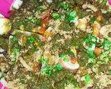 A picture of step 8 of Aloo Chana Chaat.