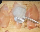 A picture of step 1 of Chicken steak with spicy mexican sauce.